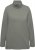Ulla Popken Turtleneck Ribbed Trim Long Sleeve Sweater Grey - Džemperi un džemperi ar kapuci - 