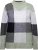 Ulla Popken Grand Check Long Sleeve Sweater Sage Green - Džemperi un džemperi ar kapuci - 