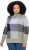 Ulla Popken Grand Check Long Sleeve Sweater Sage Green - Džemperi un džemperi ar kapuci - 