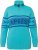 Ulla Popken Apres Ski Long Sleeve Troyer Collar Sweater Bright Turquoise - Džemperi un džemperi ar kapuci - 