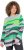 Ulla Popken Landscape Stripe Sweater Moss Green - Džemperi un džemperi ar kapuci - 