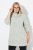 Ulla Popken Space Yarn Oversized Turtleneck Sweater Light Grey Melange - Džemperi un džemperi ar kapuci - Mīksti džemperi un jakas