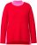 Ulla Popken Color Block Long Sleeve Sweater Lychee - Džemperi un džemperi ar kapuci - 