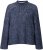 Ulla Popken Striped Wool Blend Turtleneck Sweater Ink Blue - Džemperi un džemperi ar kapuci - 
