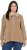 Ulla Popken Two-Tone Mixed Knit Troyer Collar Sweater Caramel - Džemperi un džemperi ar kapuci - 