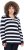 Ulla Popken Striped Polo Collar Long Sleeve Sweater Navy - Džemperi un džemperi ar kapuci - 
