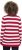 Ulla Popken Striped Polo Collar Long Sleeve Sweater Ruby Red - Džemperi un džemperi ar kapuci - 