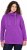 Ulla Popken Drawstring Collar Long Sleeve Sweatshirt Purple - Džemperi un džemperi ar kapuci - 