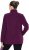 Ulla Popken Modular Fleece Zip Front Jacket Dark Cherry - Džemperi un džemperi ar kapuci - 