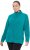 Ulla Popken Modular Fleece Zip Front Jacket Emerald - Džemperi un džemperi ar kapuci - 