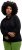 Ulla Popken Gathered Sleeve Oversized Fit Sweatshirt Black - Džemperi un džemperi ar kapuci - 