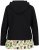 Ulla Popken Ruffle Hem A-line Fit Hooded Sweatshirt Black - Džemperi un džemperi ar kapuci - 