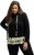 Ulla Popken Ruffle Hem A-line Fit Hooded Sweatshirt Black - Džemperi un džemperi ar kapuci - 
