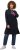 Ulla Popken Extra Long Abstract Graphic Hoodie Navy - Džemperi un džemperi ar kapuci - 