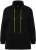 Ulla Popken GLOW Lettered Collared Sweatshirt Black - Džemperi un džemperi ar kapuci - 