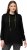 Ulla Popken GLOW Lettered Collared Sweatshirt Black - Džemperi un džemperi ar kapuci - 