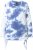 Ulla Popken Tie Dye Gathered Sweatshirt Atlantic Blue - Džemperi un džemperi ar kapuci - 