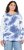 Ulla Popken Tie Dye Gathered Sweatshirt Atlantic Blue - Džemperi un džemperi ar kapuci - 