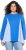 Ulla Popken Pinstripe Gore Long Sleeve Sweatshirt Peacock Blue - Džemperi un džemperi ar kapuci - 