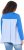 Ulla Popken Pinstripe Gore Long Sleeve Sweatshirt Peacock Blue - Džemperi un džemperi ar kapuci - 