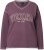 Ulla Popken Texas Contrast Stitching Sweatshirt Dark Ruby - Džemperi un džemperi ar kapuci - 