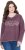 Ulla Popken Texas Contrast Stitching Sweatshirt Dark Ruby - Džemperi un džemperi ar kapuci - 