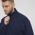 North Latitude Denim Half-Zip Sweatshirt Navy Blue TALL - TALL džemperi - 