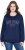 Ulla Popken NYC Embroidered Long Sleeve Sweatshirt Ink Blue - Džemperi un džemperi ar kapuci - 