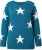 Ulla Popken Glitter Stars Soft Knit Sweater Petrol - Džemperi un džemperi ar kapuci - 