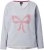 Ulla Popken Bow City Lettering Sweatshirt Light Grey Melange - Džemperi un džemperi ar kapuci - 