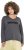 Ulla Popken Inspire Lettering V-Neck Sweatshirt Graphite Grey - Džemperi un džemperi ar kapuci - 