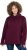 Ulla Popken Chain Fringe Smooth Fleece Sweatshirt Dark Wine Red - Džemperi un džemperi ar kapuci - 