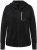 Ulla Popken HYPRAR Zip Front Hooded Stretch Sweatshirt Black - Džemperi un džemperi ar kapuci - 