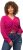 Ulla Popken Shaker Stitch Cropped Gathered Sweater Fuchsia Pink - Džemperi un džemperi ar kapuci - 