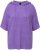 Ulla Popken Fuzzy Knit Short Sleeve Hoodie Pale Lilac - Džemperi un džemperi ar kapuci - 