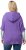 Ulla Popken Fuzzy Knit Short Sleeve Hoodie Pale Lilac - Džemperi un džemperi ar kapuci - 