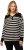 Ulla Popken Striped Troyer Collar Sweater Black - Džemperi un džemperi ar kapuci - 
