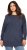 Ulla Popken Layered Look Button Sleeve Sweatshirt Navy - Džemperi un džemperi ar kapuci - 