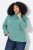 Ulla Popken Asymmetric Zipper Turtleneck Sweater Green - Džemperi un džemperi ar kapuci - Mīksti džemperi un jakas