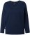 Ulla Popken Stripe Panel Long Sleeve V-Neck Sweatshirt Navy - Džemperi un džemperi ar kapuci - 