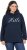 Ulla Popken HELLO Classic Fit Stand-Up Collar Sweatshirt Navy - Džemperi un džemperi ar kapuci - 