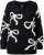 Ulla Popken Glitter Bow Sweater Black - Džemperi un džemperi ar kapuci - 