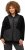 Ulla Popken Patch Print Fleece Jacket Black - Džemperi un džemperi ar kapuci - 