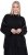 Ulla Popken Decorative Seam Contrast Color Sweater Black - Džemperi un džemperi ar kapuci - 