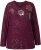 Ulla Popken Metallic Print Extra Soft Christmas Sweatshirt Dark Wine Red - Džemperi un džemperi ar kapuci - 