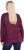 Ulla Popken Metallic Print Extra Soft Christmas Sweatshirt Dark Wine Red - Džemperi un džemperi ar kapuci - 