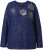Ulla Popken Metallic Print Extra Soft Christmas Sweatshirt Ink Blue - Džemperi un džemperi ar kapuci - 
