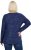 Ulla Popken Metallic Print Extra Soft Christmas Sweatshirt Ink Blue - Džemperi un džemperi ar kapuci - 