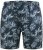 D555 Cleethorpes Hawaii Printed Swimshorts Navy - Peldbikses - Vīriešu liela izmēra peldšorti