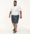 D555 Cleethorpes Hawaii Printed Swimshorts Navy - Peldbikses - Vīriešu liela izmēra peldšorti